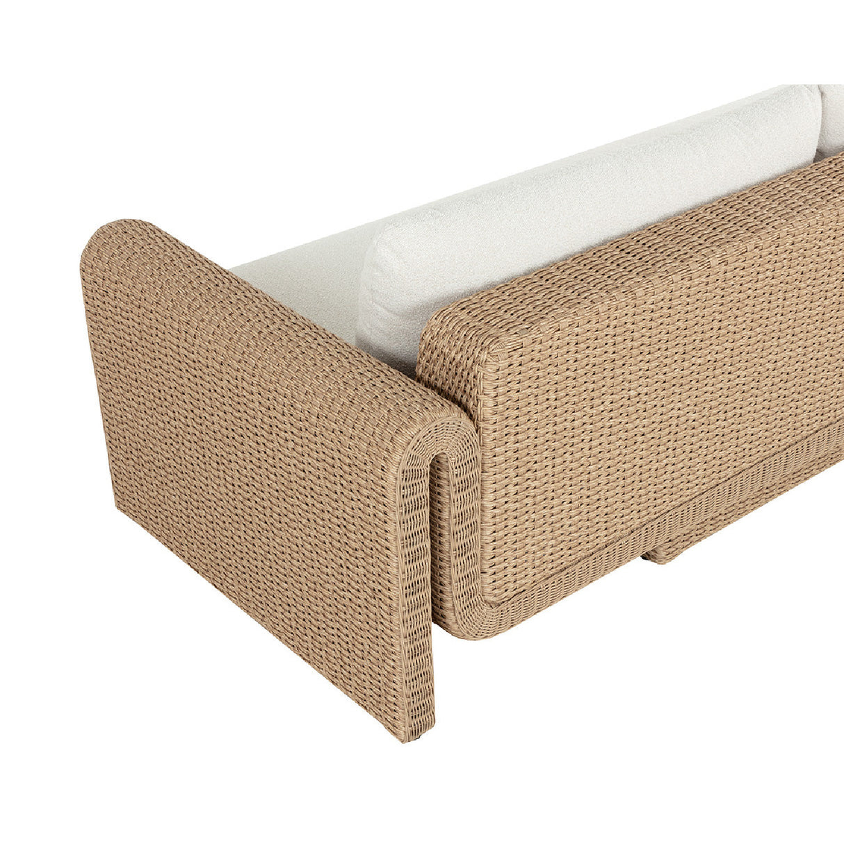 Modern European furniture - Twisted Wicker Outdoor Sofa - www.oroa.com | Oroa.com