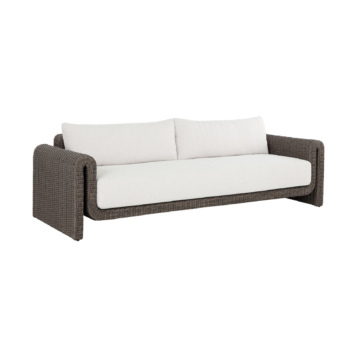 Modern European furniture - Twisted Wicker Outdoor Sofa - www.oroa.com | Oroa.com