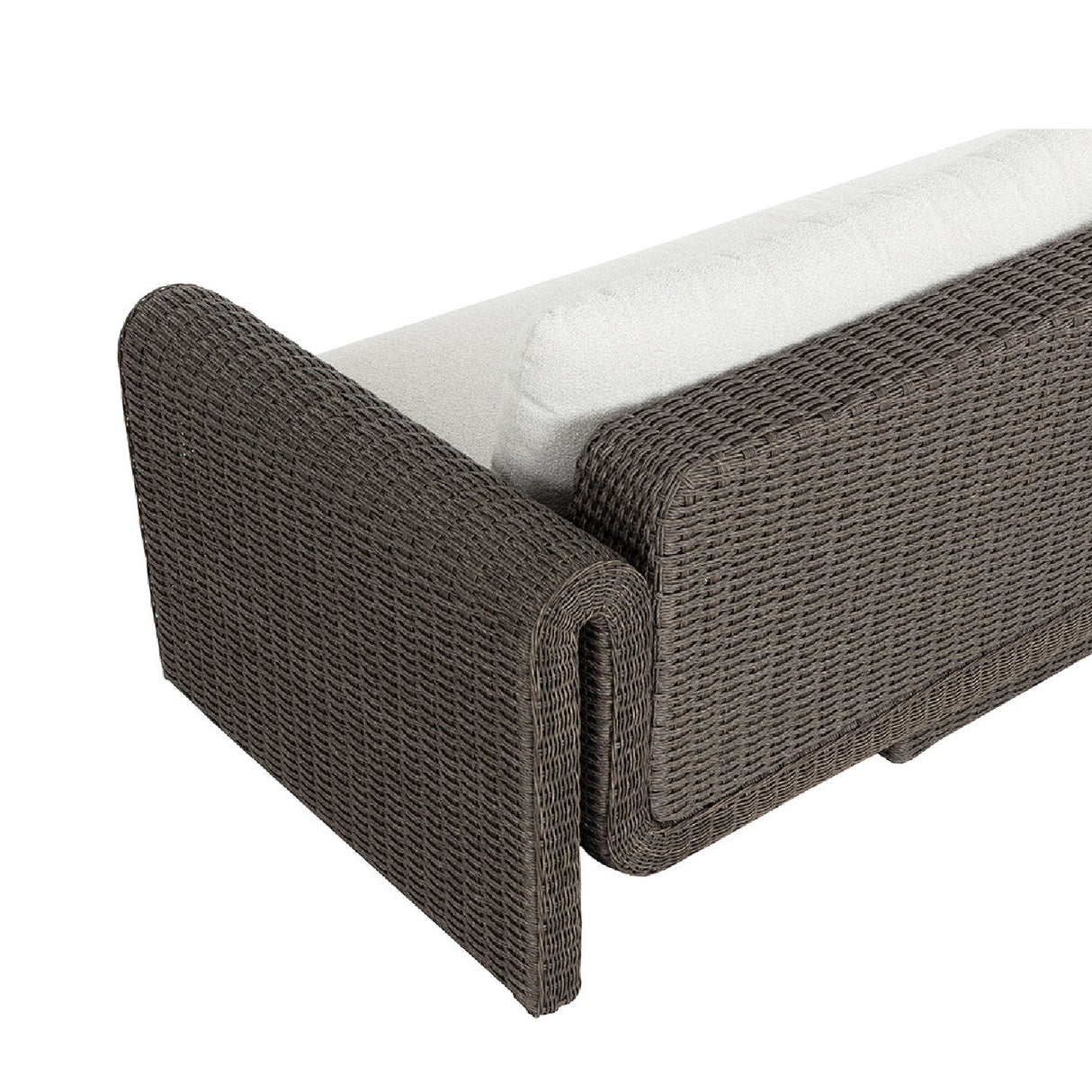 Modern European furniture - Twisted Wicker Outdoor Sofa - www.oroa.com | Oroa.com