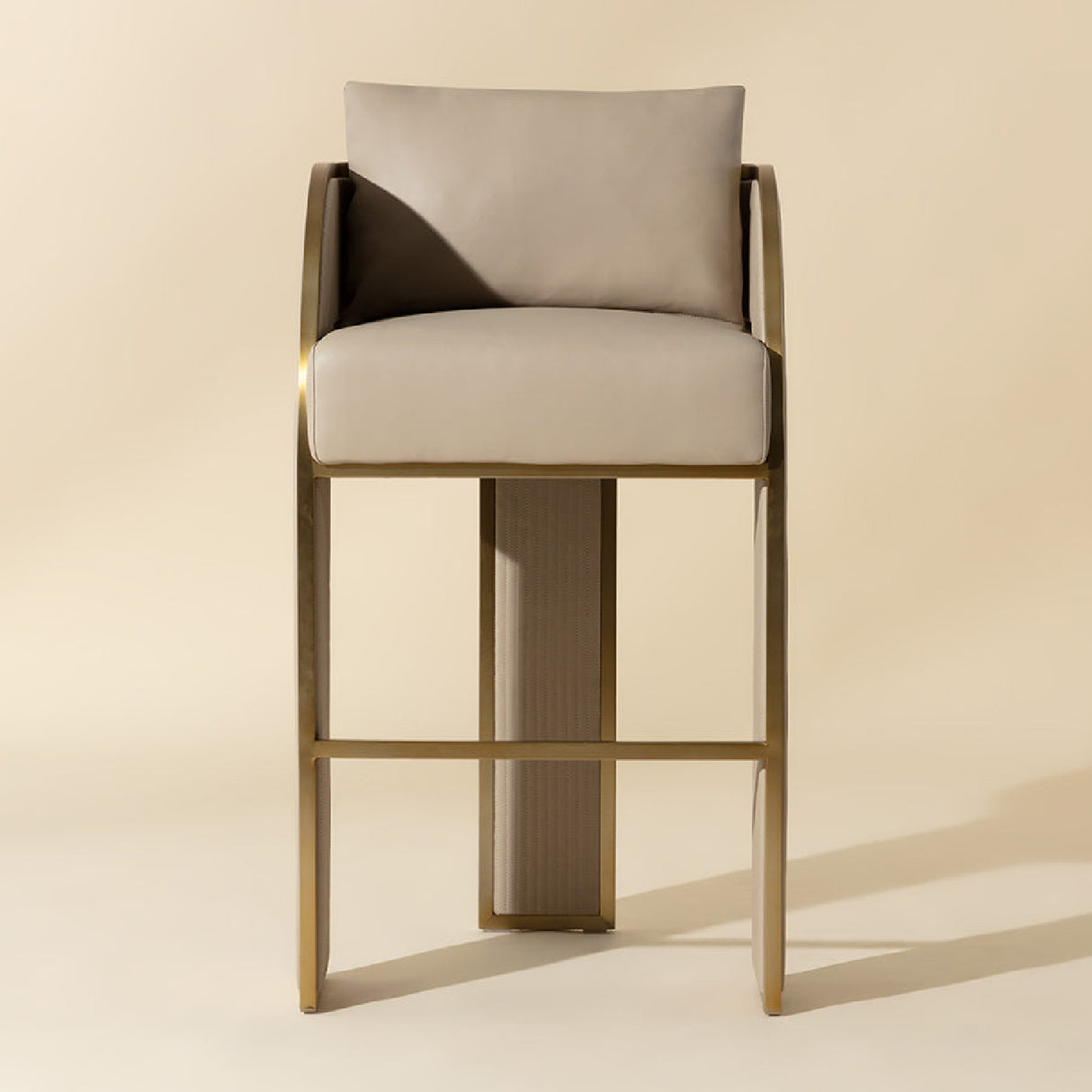 Modern European furniture - 3-Legged Leather Bar Stool - www.oroa.com | Oroa.com