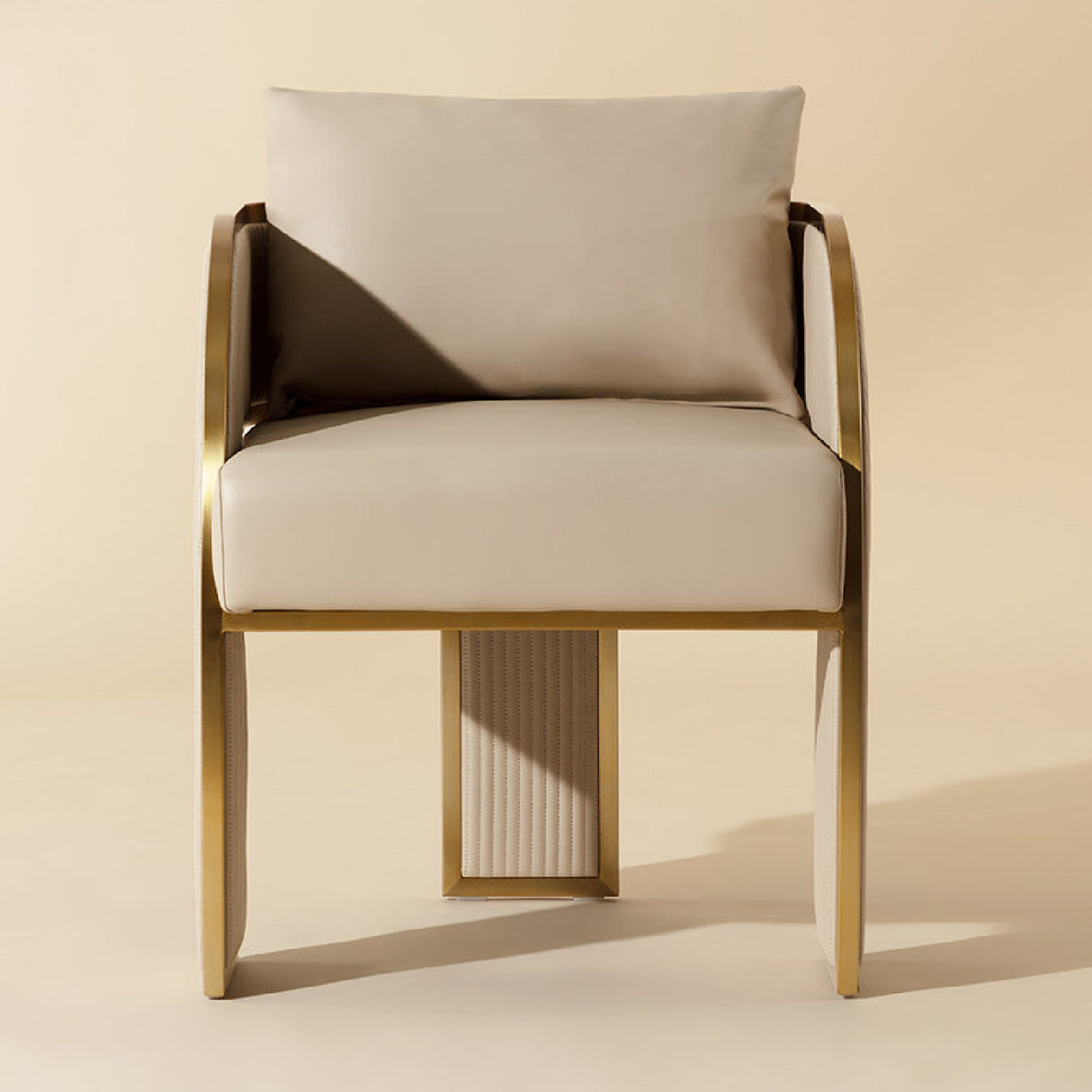 Modern European furniture - 3-Legged Leather Dining Chair - www.oroa.com | Oroa.com