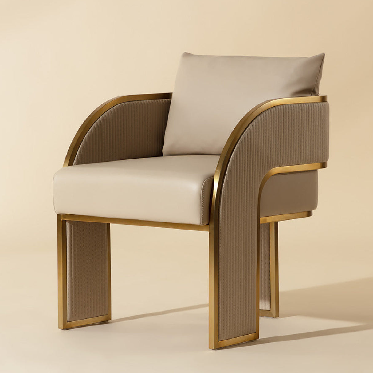 Modern European furniture - 3-Legged Leather Dining Chair - www.oroa.com | Oroa.com