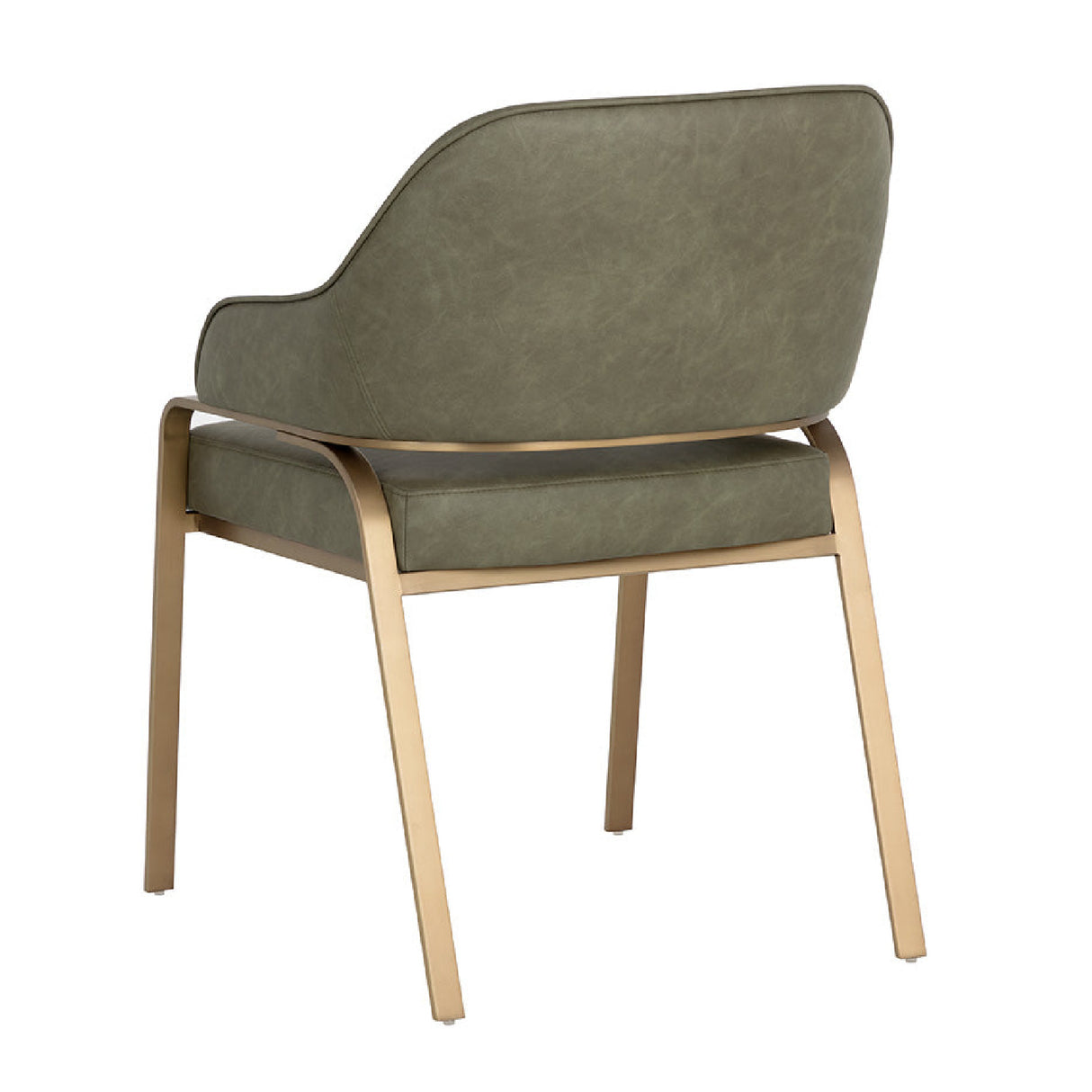 Modern European furniture - Curved-Back Leather Dining Armchair - www.oroa.com | Oroa.com