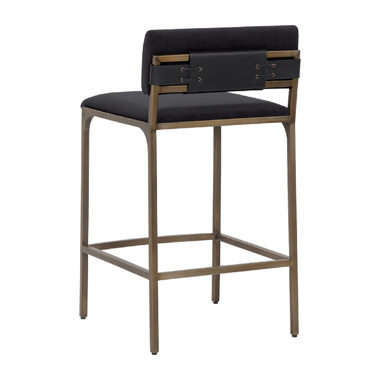 Modern European furniture - Black Fabric Counter Stool - www.oroa.com | Oroa.com