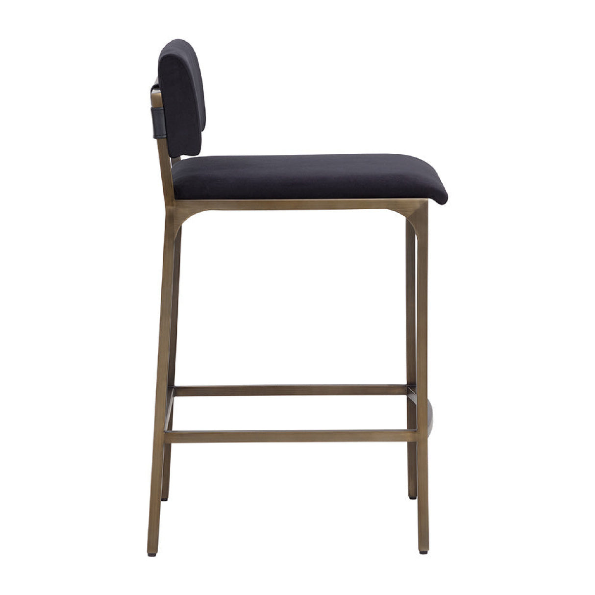 Modern European furniture - Black Fabric Counter Stool - www.oroa.com | Oroa.com