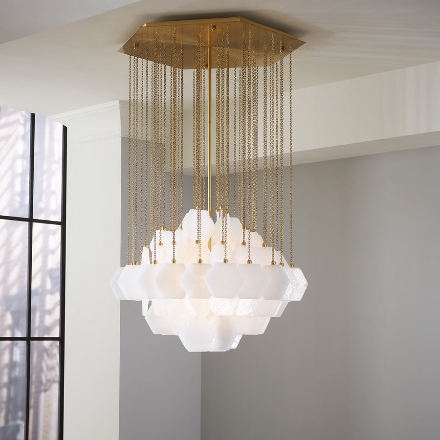 Hexagonal Glass Diamond Chandelier | Oroa.com