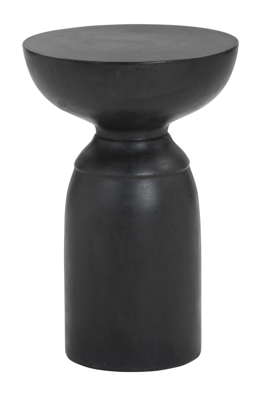 Modern European furniture - Black Concrete Indoor/Outdoor End Table - www.oroa.com | Oroa.com