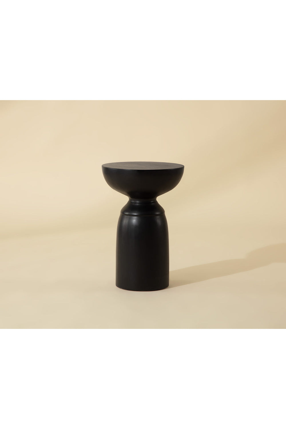 Modern European furniture - Black Concrete Indoor/Outdoor End Table - www.oroa.com | Oroa.com