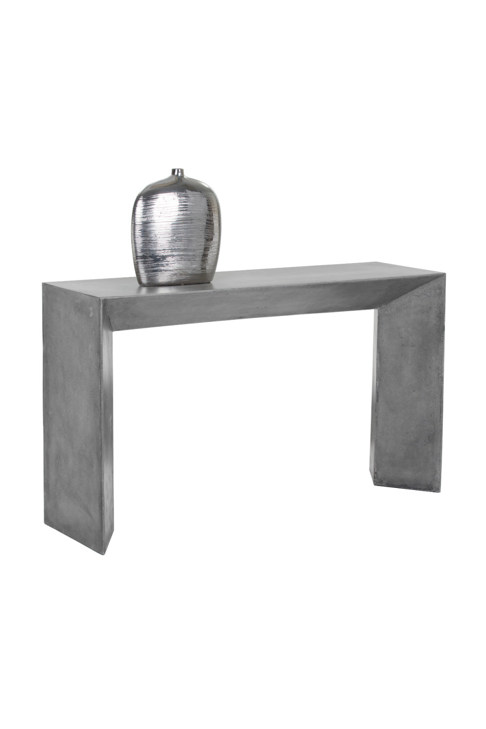 Modern European furniture - Gray Concrete Indoor/Outdoor Console Table - www.oroa.com | Oroa.com