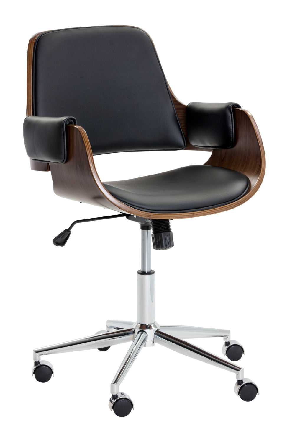 Modern European furniture - Wood and Black Office Chair - www.oroa.com | Oroa.com