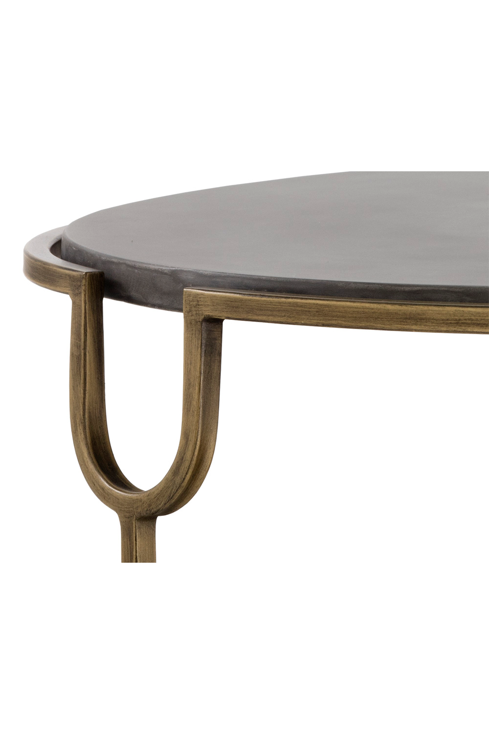 Modern European furniture - Modern Concrete Oval Coffee Table - www.oroa.com | Oroa.com