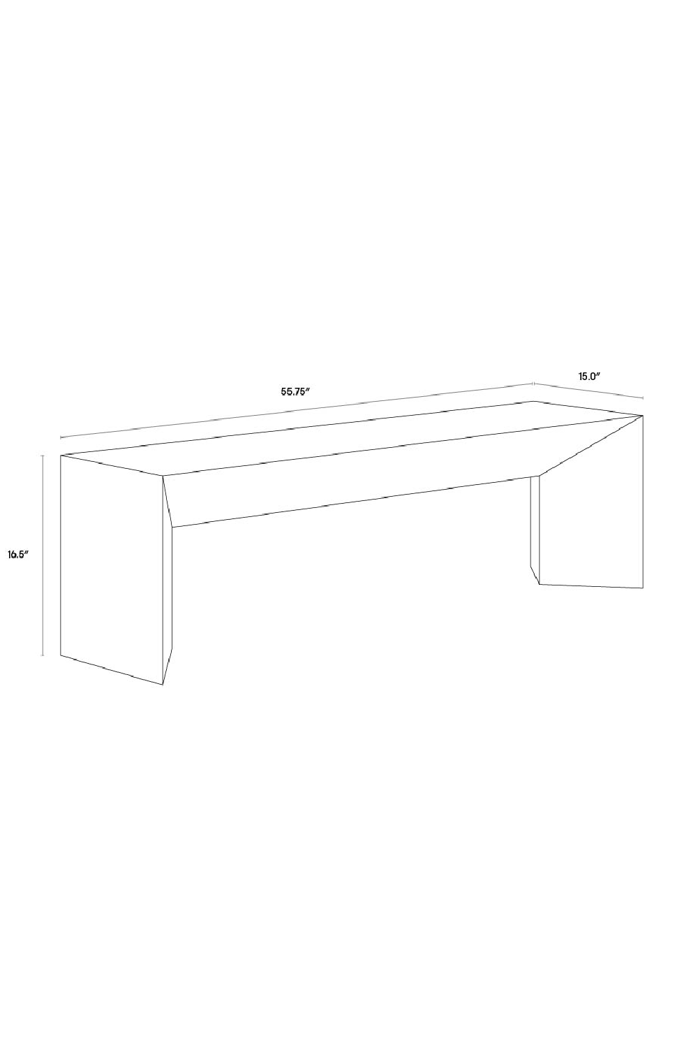 Modern European furniture - Concrete Outdoor Bench - www.oroa.com | Oroa.com