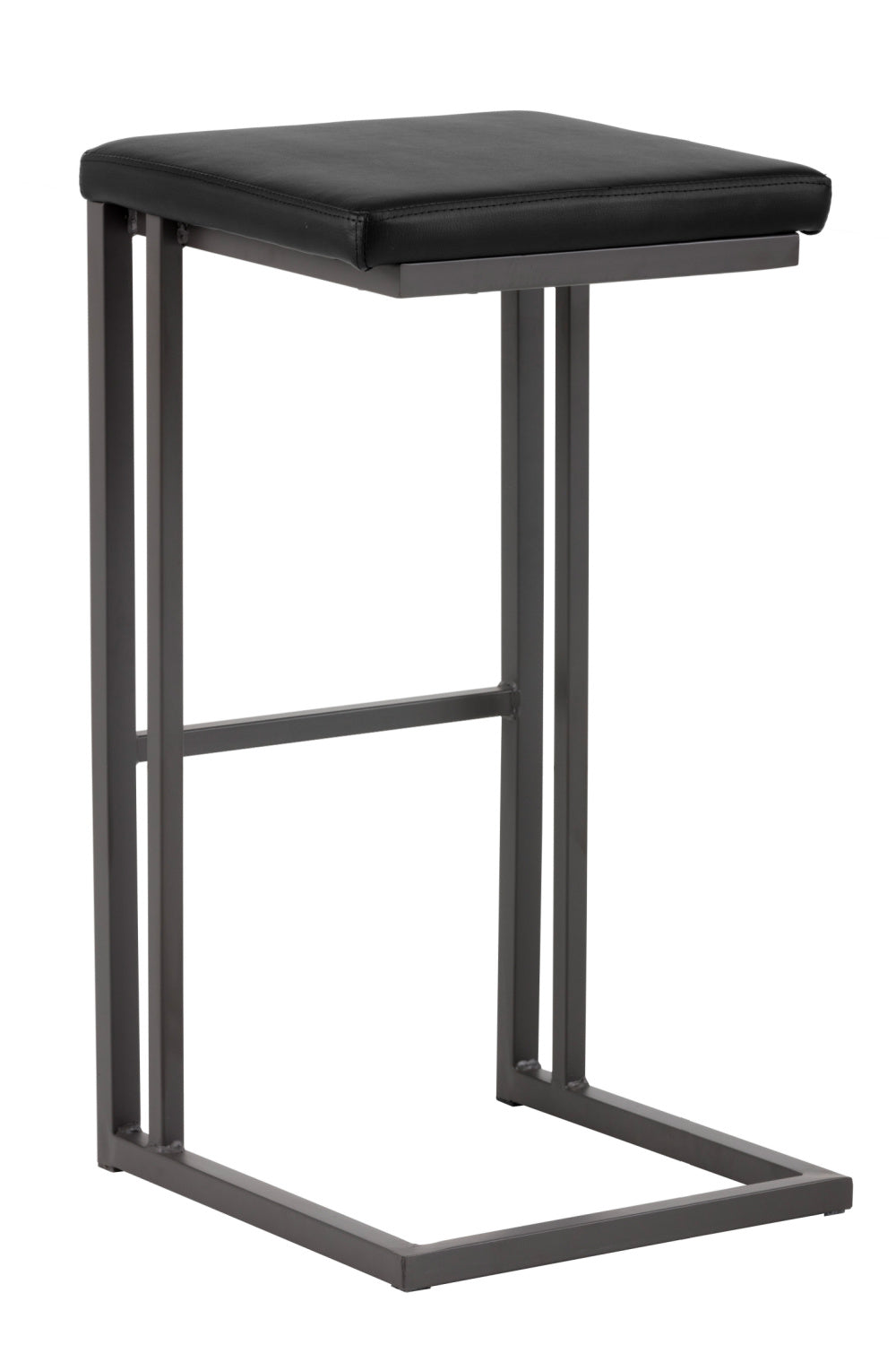 Modern European furniture - Leather Look Cantilevered Bar Stool - www.oroa.com | Oroa.com