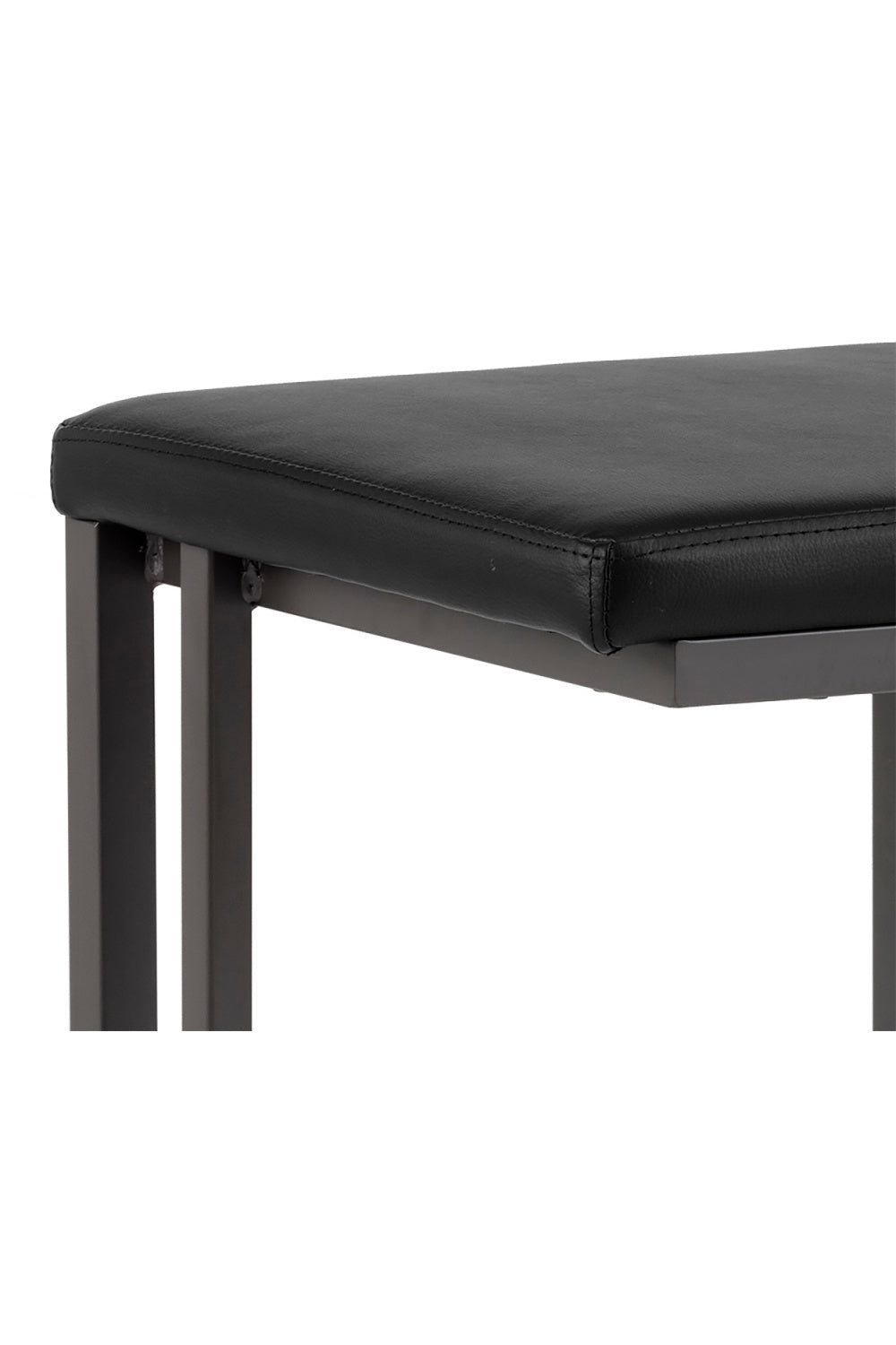 Modern European furniture - Leather Look Cantilevered Bar Stool - www.oroa.com | Oroa.com