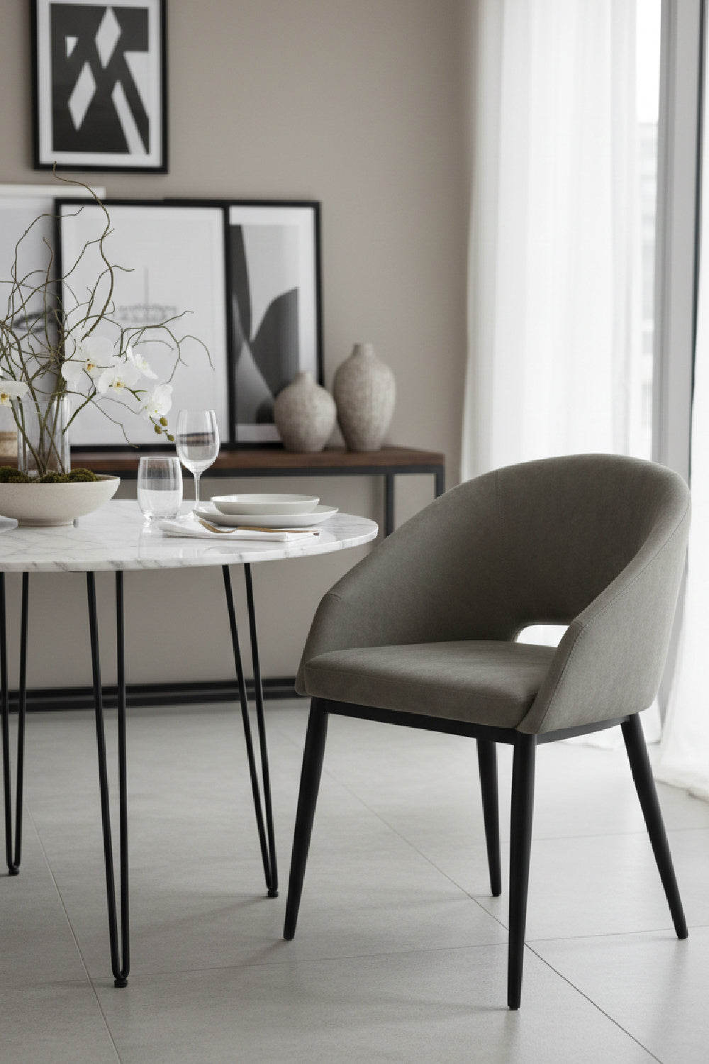 Modern European furniture - Cutout-Back Dining Amchair - www.oroa.com | Oroa.com