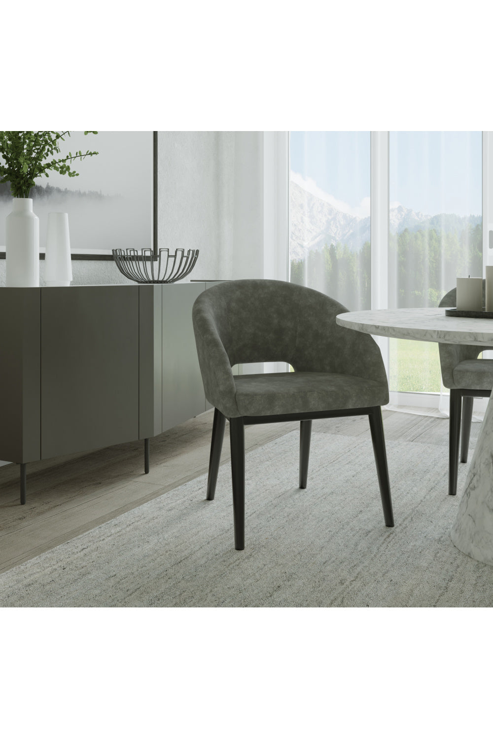 Modern European furniture - Cutout-Back Dining Amchair - www.oroa.com | Oroa.com