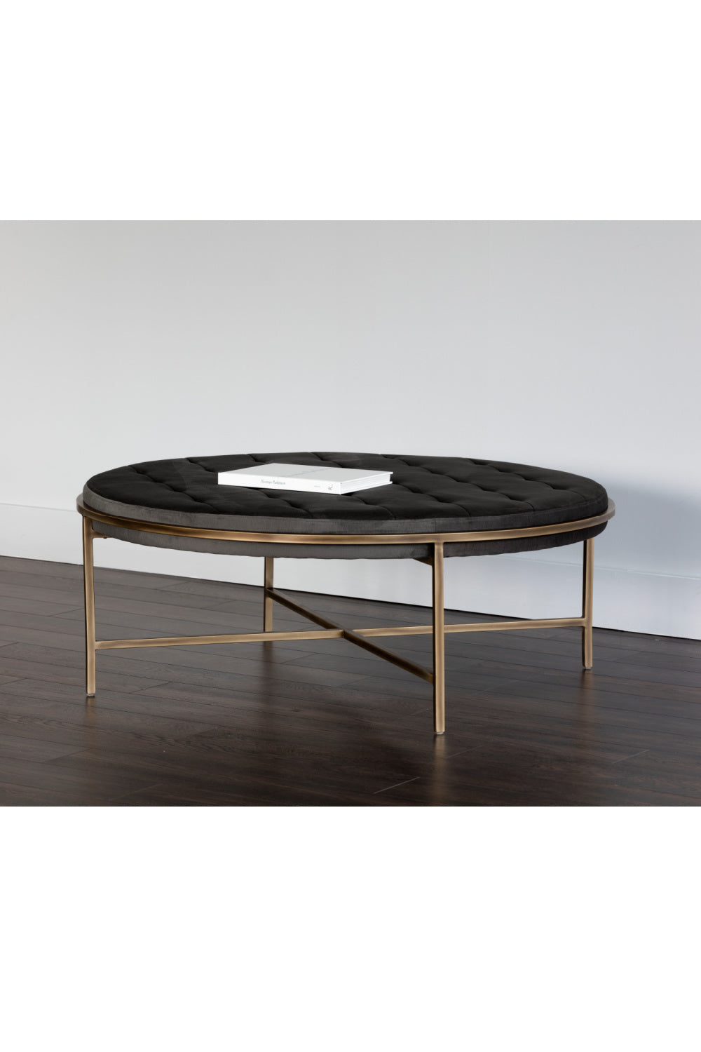 Modern European furniture - Metal Frame Upholstered Ottoman - www.oroa.com | Oroa.com