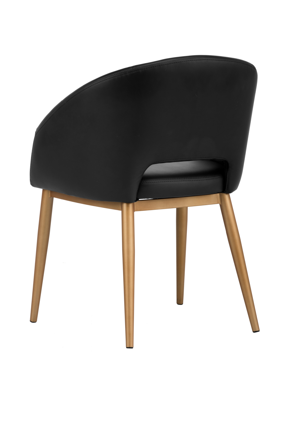 Modern European furniture - Gold Frame Barrel Dining Chair - www.oroa.com | Oroa.com