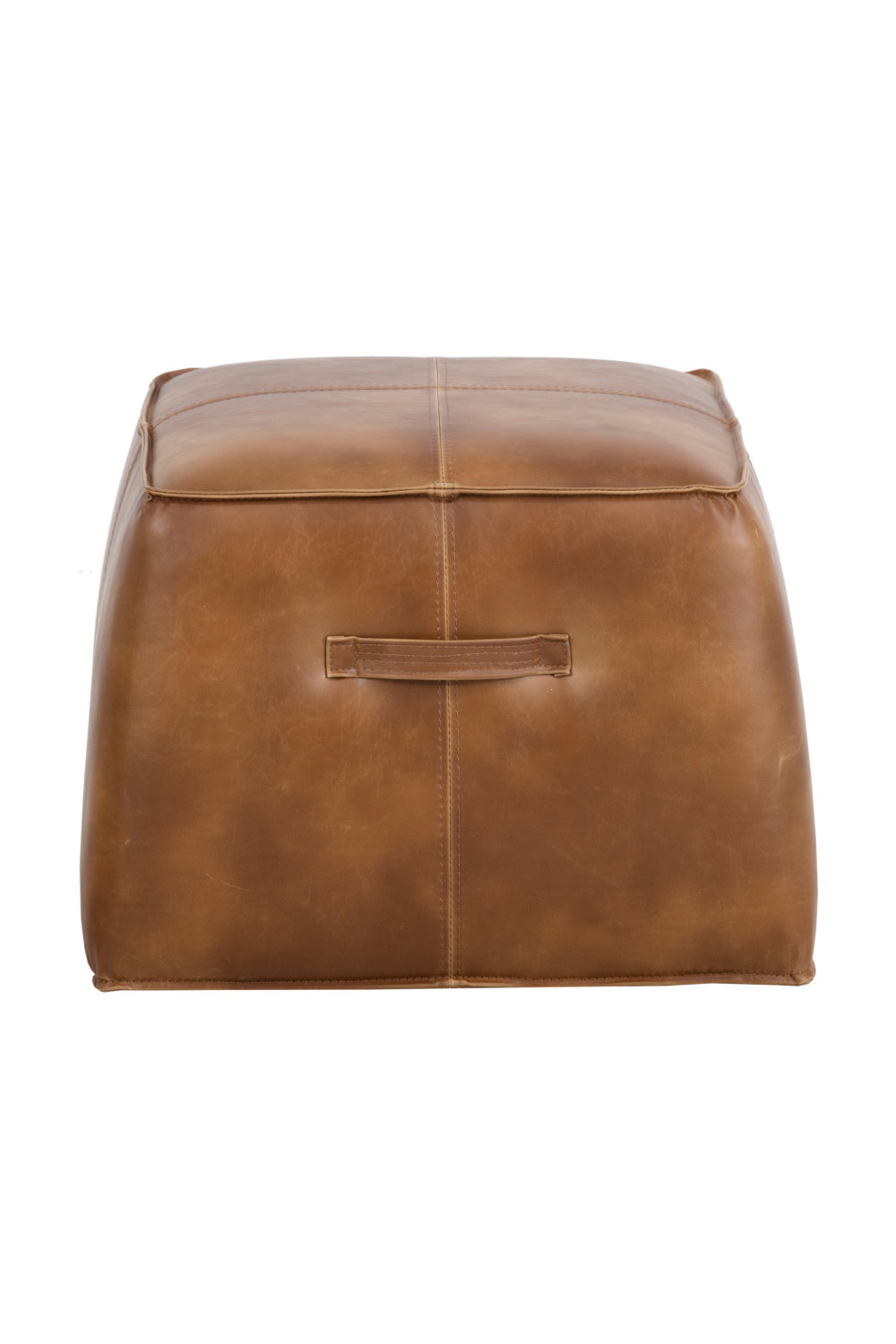Modern European furniture - Leather Inspired Cube Ottoman - www.oroa.com | Oroa.com