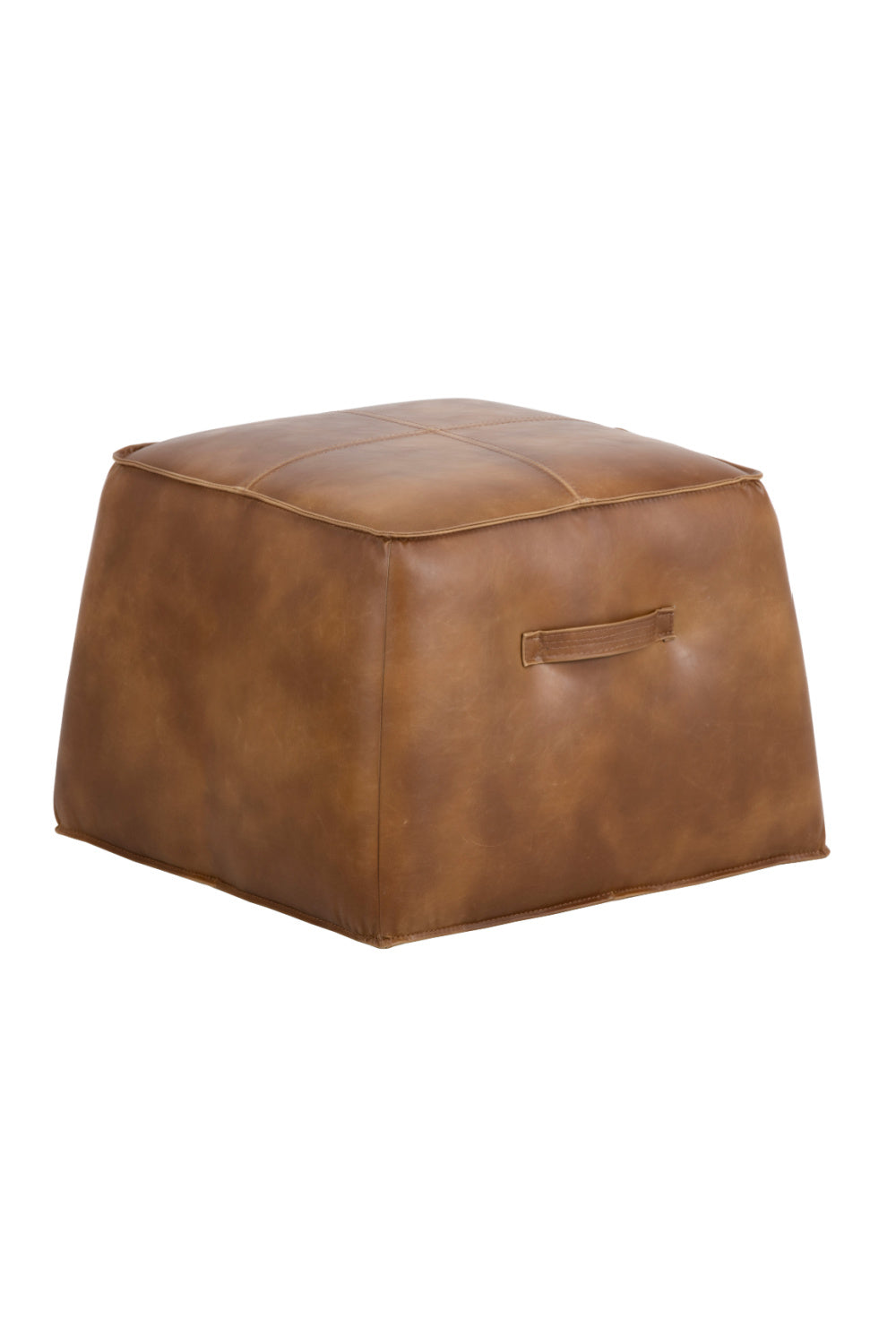 Modern European furniture - Leather Inspired Cube Ottoman - www.oroa.com | Oroa.com