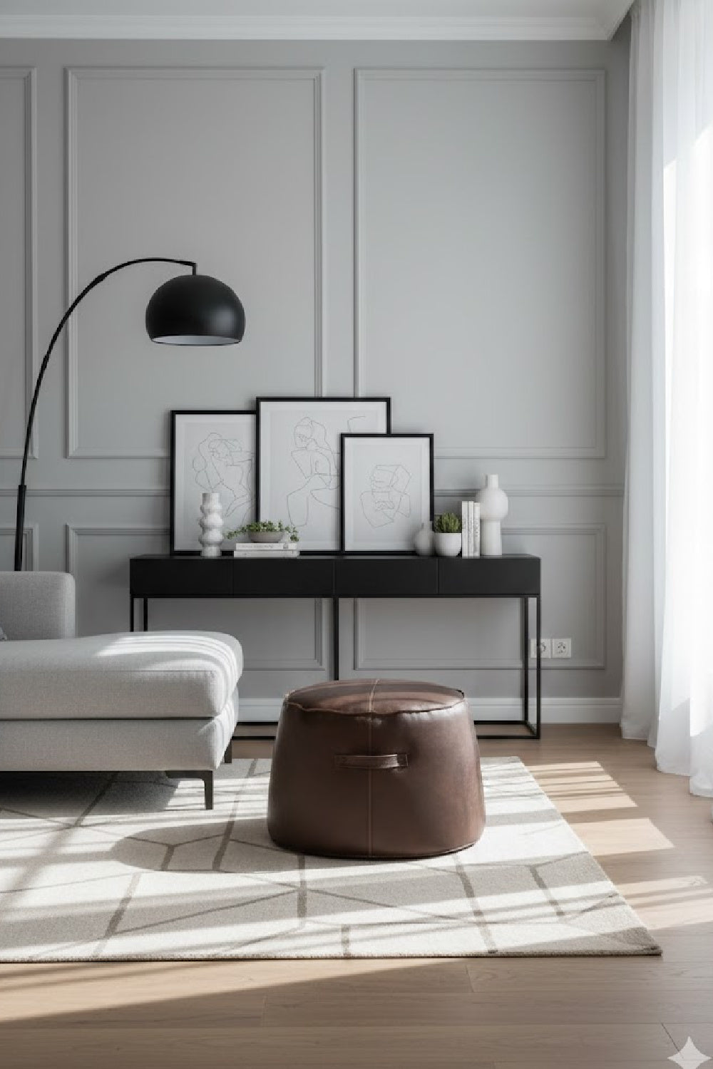 Modern European furniture - Ottoman with Decorative Handles - www.oroa.com | Oroa.com