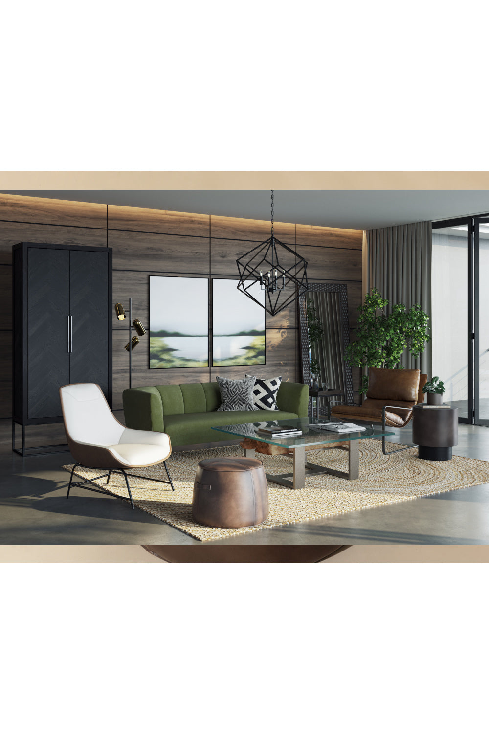 Modern European furniture - Ottoman with Decorative Handles - www.oroa.com | Oroa.com