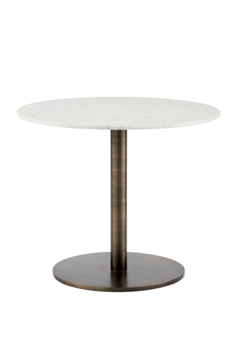 Modern European furniture - Round Carrara Marble Bistro Table - www.oroa.com | Oroa.com