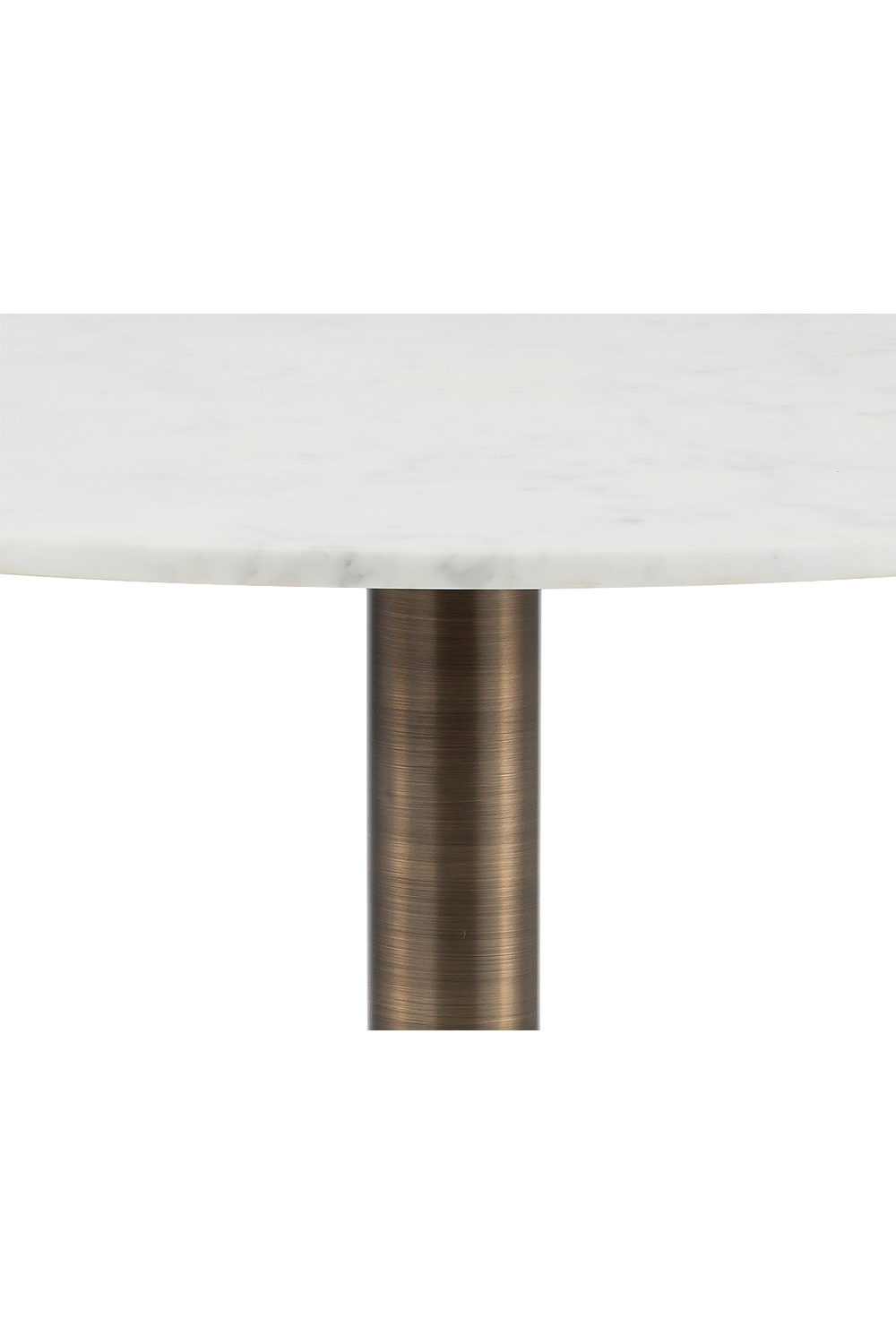 Modern European furniture - Round Carrara Marble Bistro Table - www.oroa.com | Oroa.com