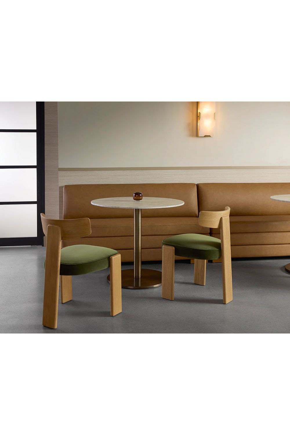 Modern European furniture - Round Carrara Marble Bistro Table - www.oroa.com | Oroa.com