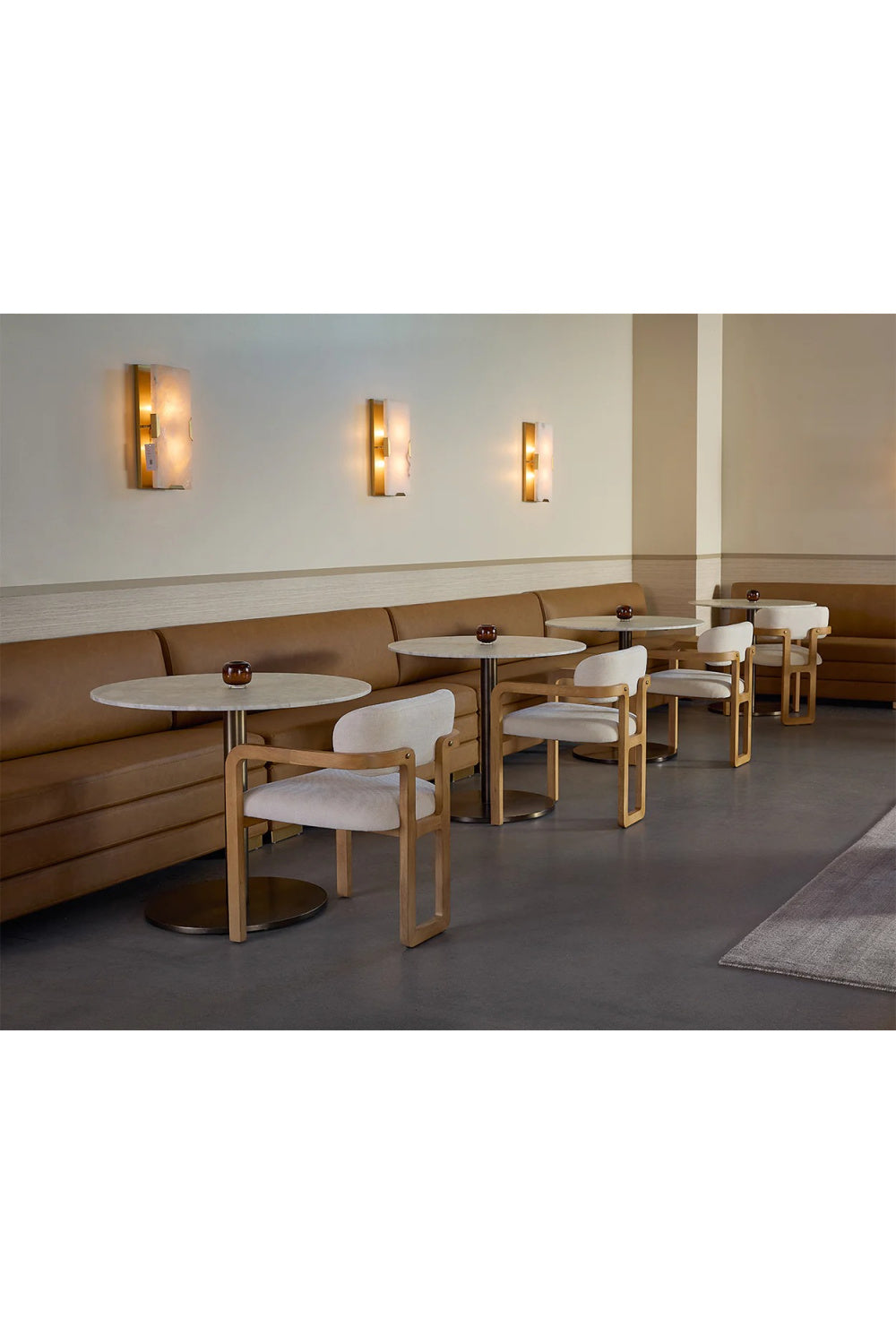 Modern European furniture - Round Carrara Marble Bistro Table - www.oroa.com | Oroa.com