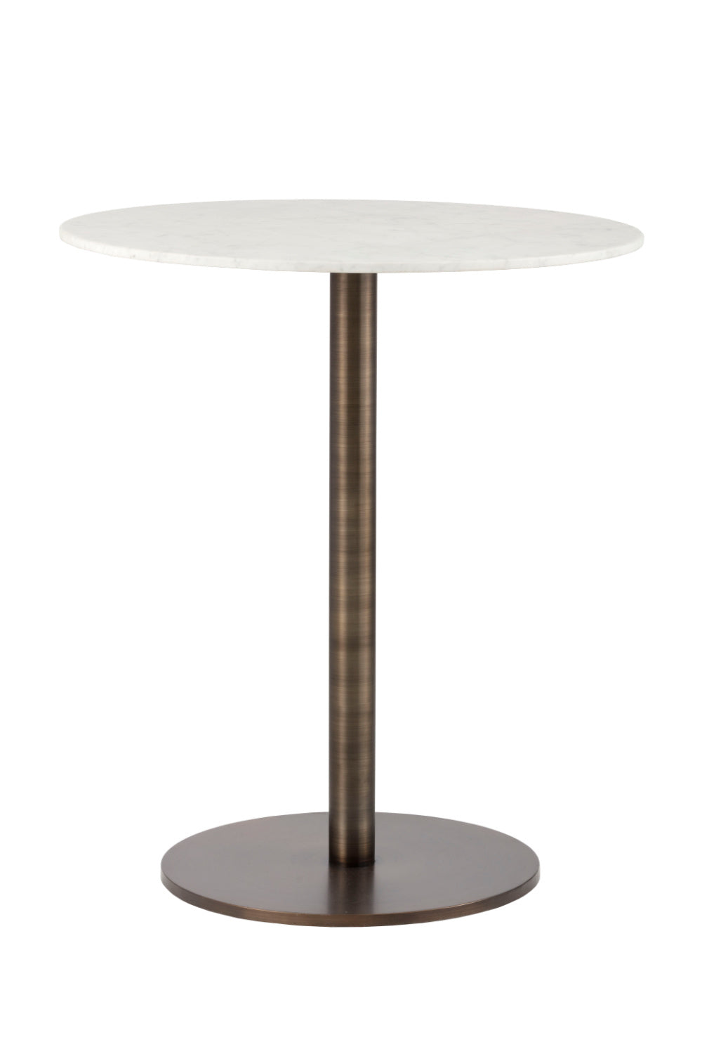 Modern European furniture - Round White Marble Bar Table - www.oroa.com | Oroa.com