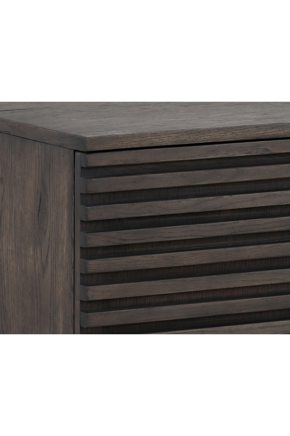 Modern European furniture - Brown Oak Fluted 4-Door Sideboard - www.oroa.com | Oroa.com