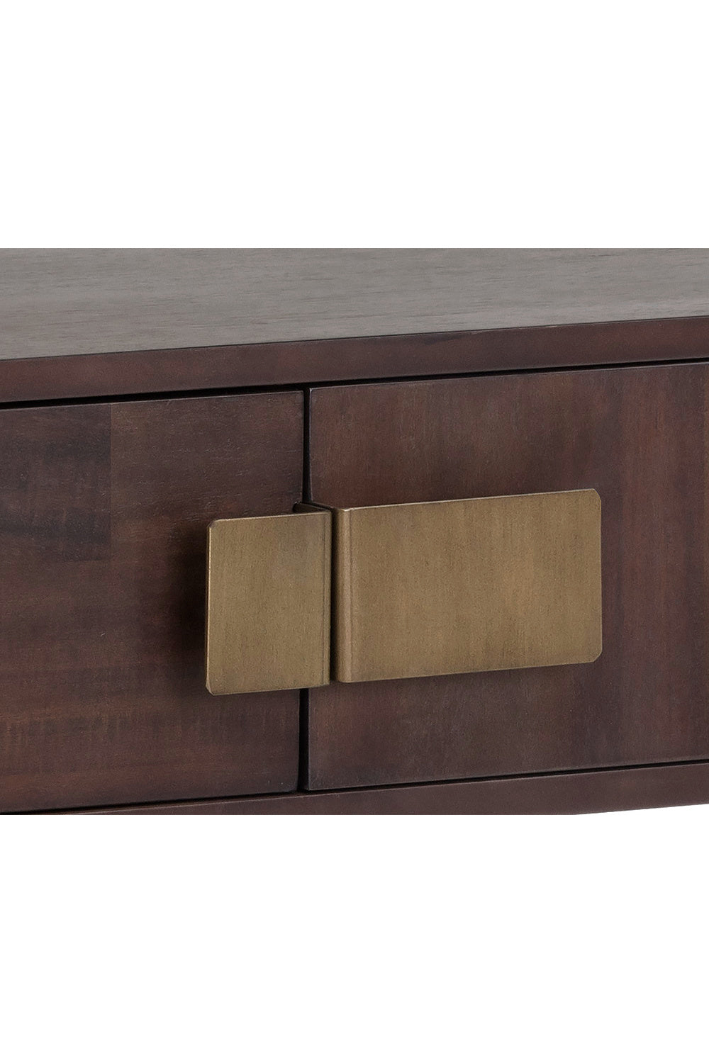 Modern European furniture - Brown Wooden 2-Drawer Console Table - www.oroa.com | Oroa.com