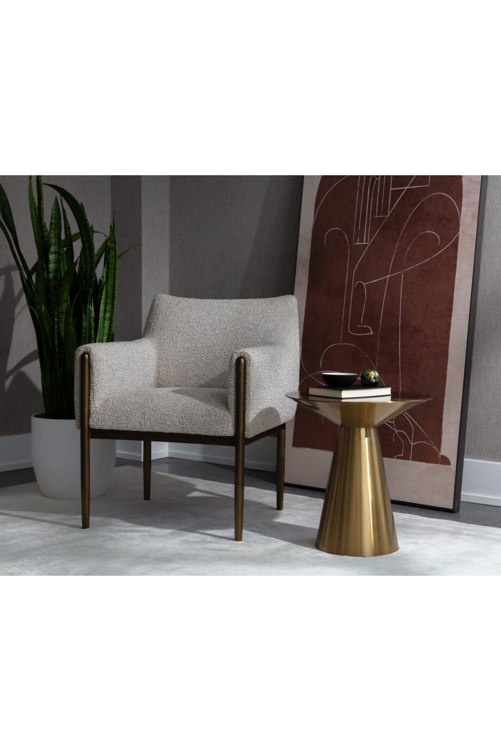Modern European furniture - Yellow Gold End Table - www.oroa.com | Oroa.com