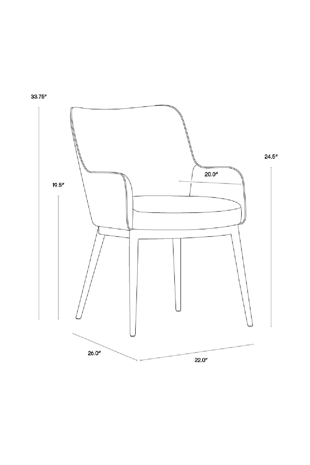 Modern European furniture - Barrel Back Dining Armchair - www.oroa.com | Oroa.com