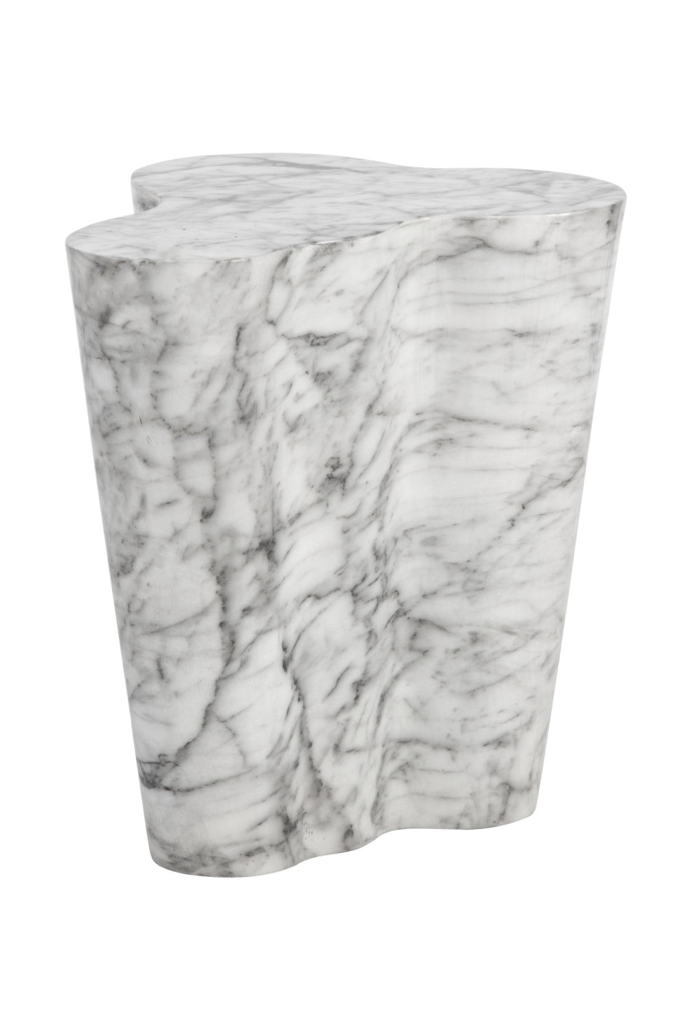 Modern European furniture - Marble-Look Indoor/Outdoor Side Table L - www.oroa.com | Oroa.com