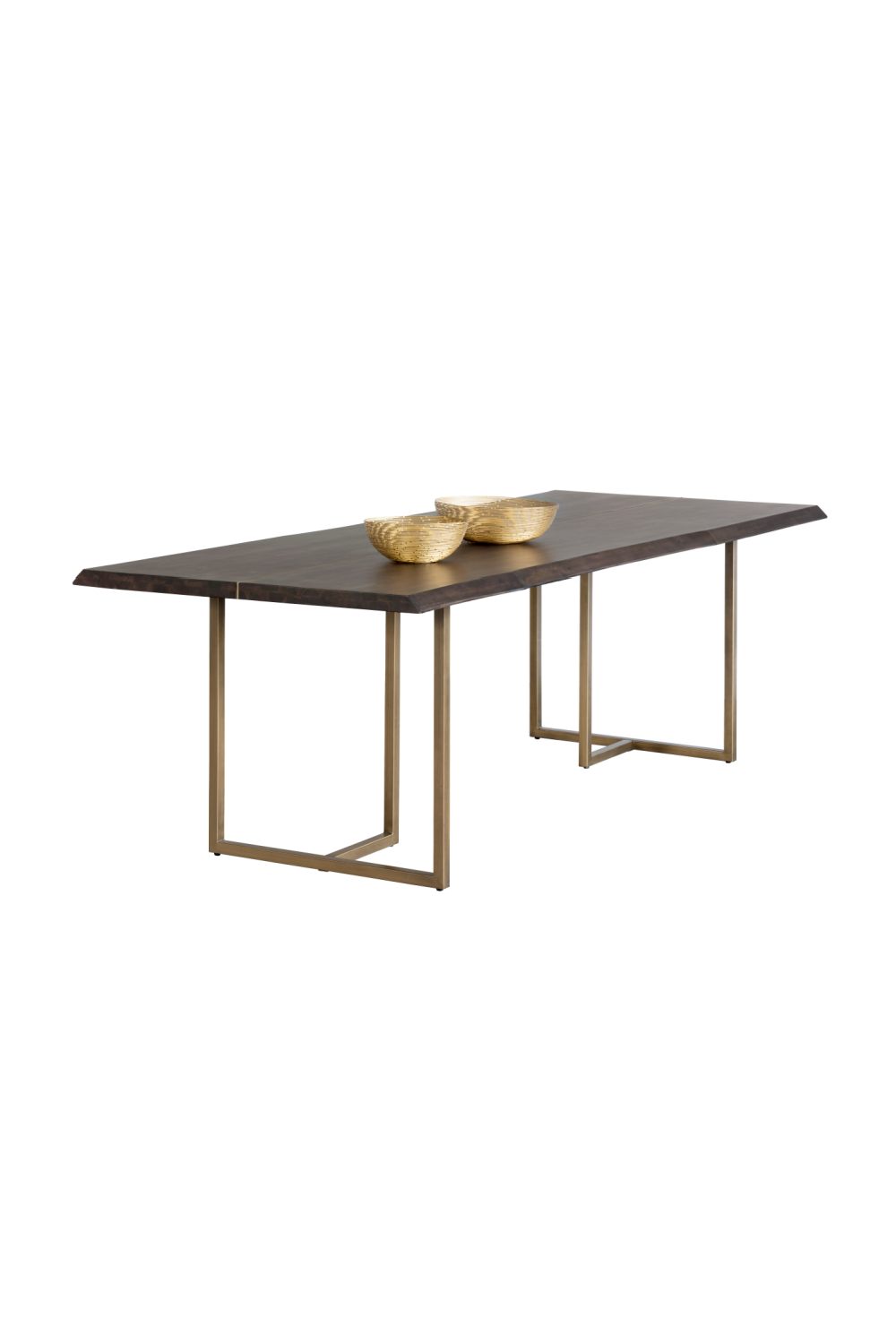 Modern European furniture - Smoked Acacia Wood Dining Table - www.oroa.com | Oroa.com