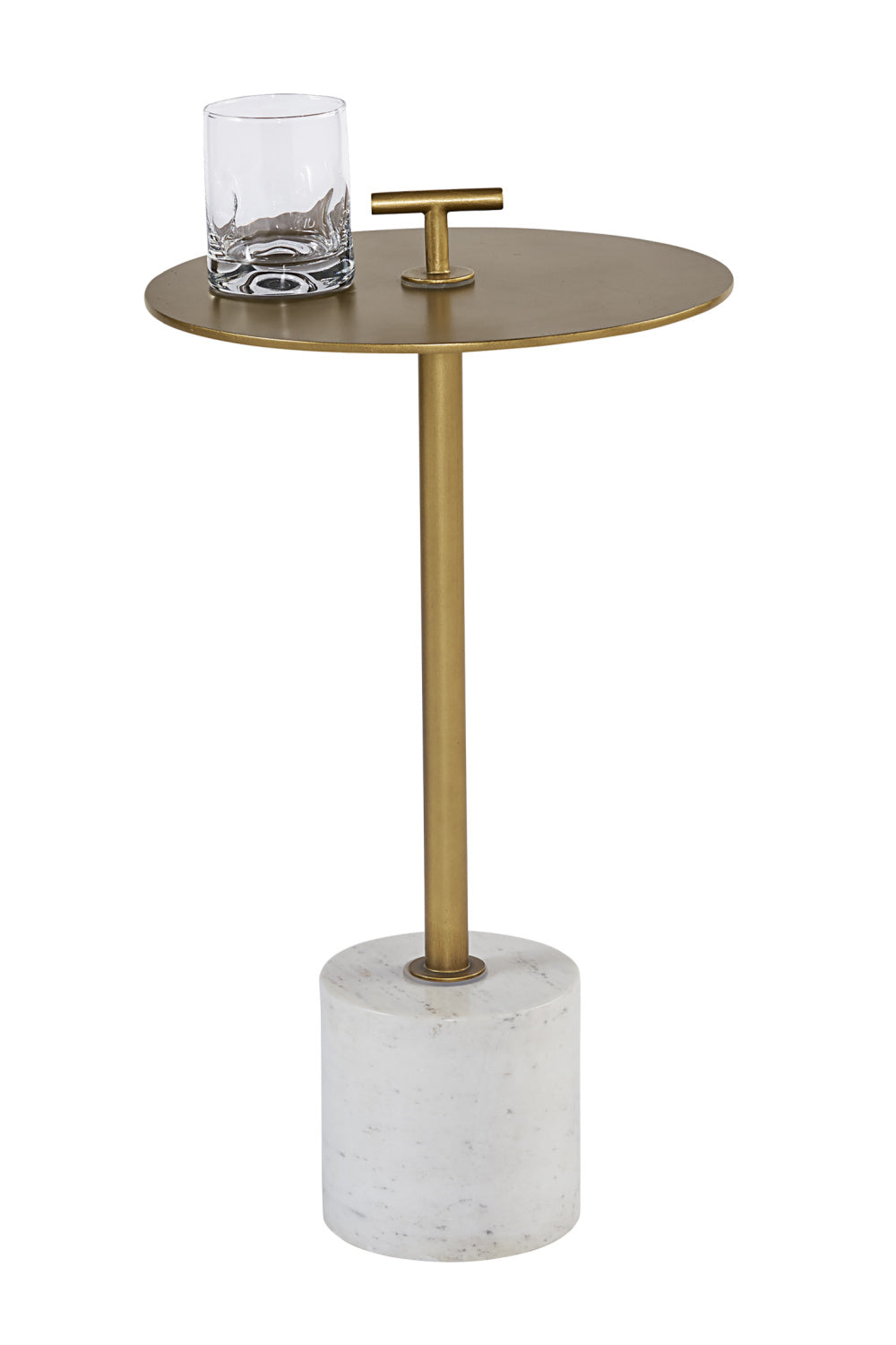 Modern European furniture - Gold Round End Table - www.oroa.com | Oroa.com