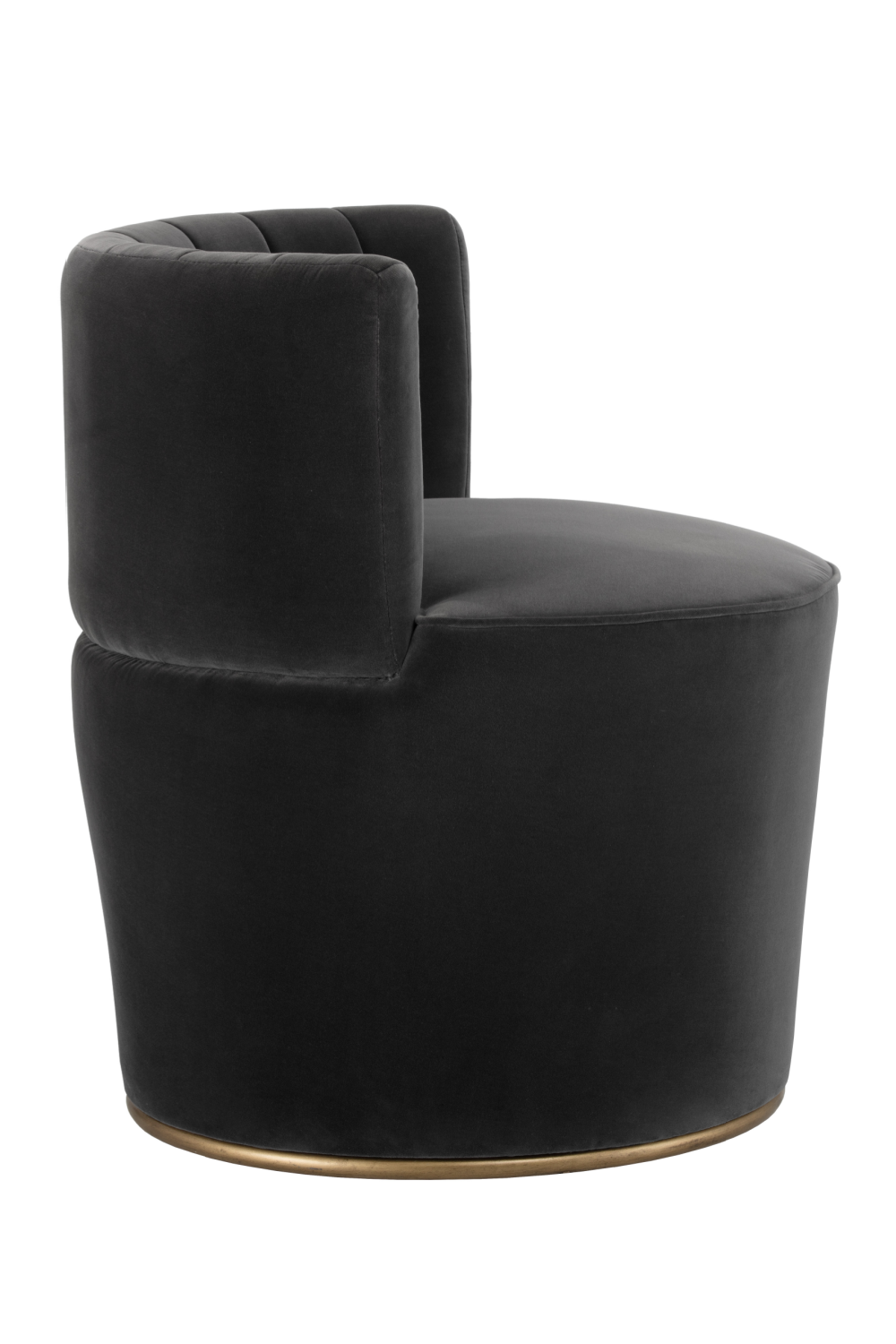 Modern European furniture - Gray Channeled-Back Lounge Chair - www.oroa.com | Oroa.com