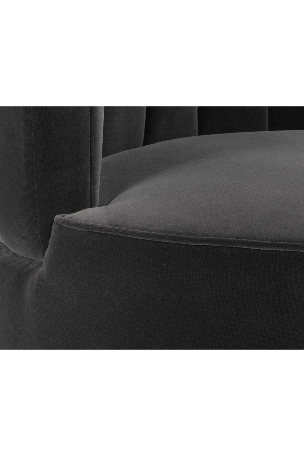 Modern European furniture - Gray Channeled-Back Lounge Chair - www.oroa.com | Oroa.com