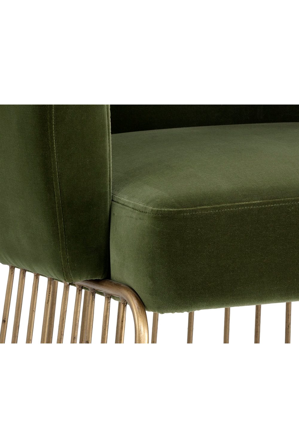 Modern European furniture - Green Fabric Modern Dining Chair - www.oroa.com | Oroa.com