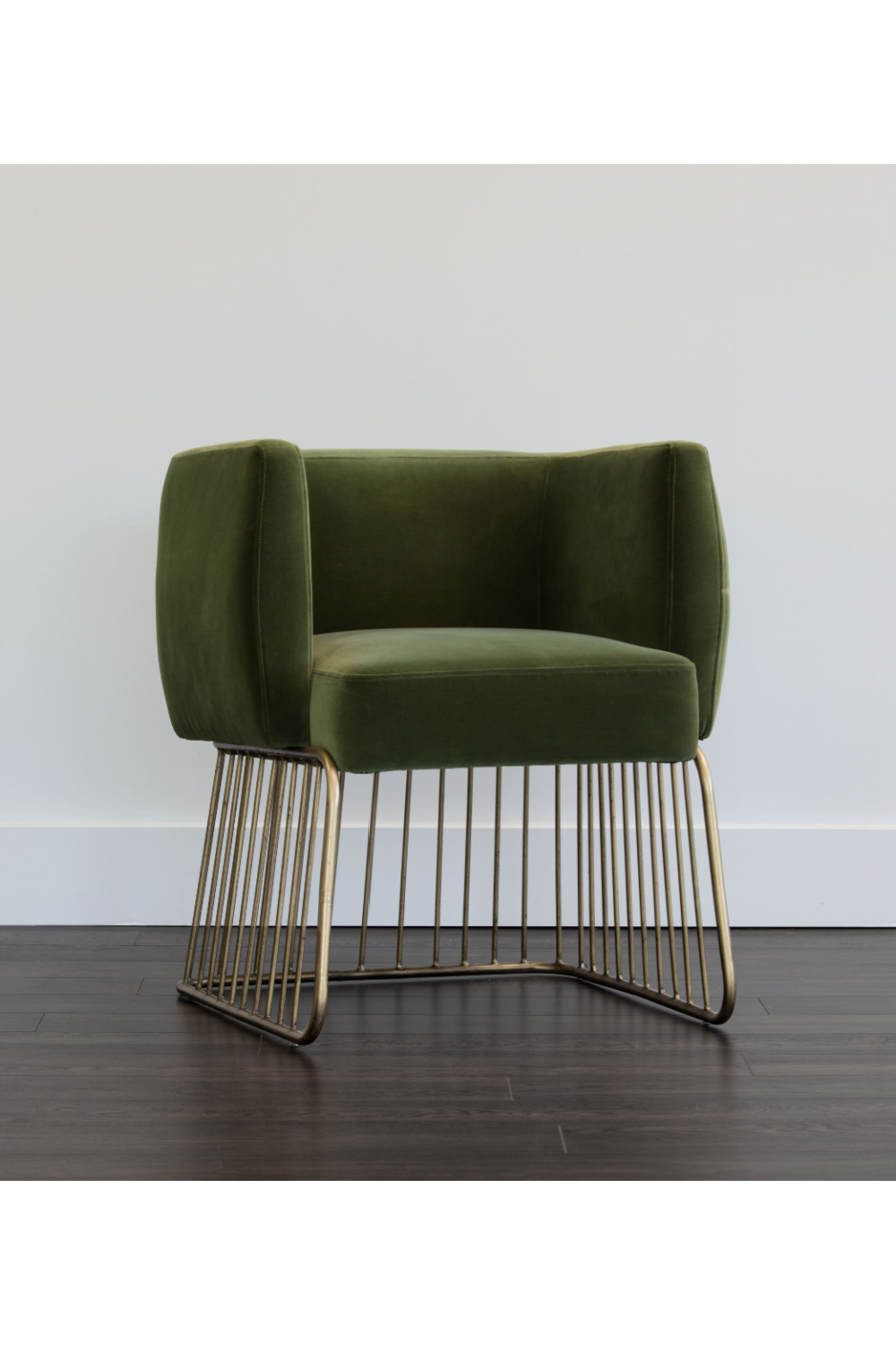 Modern European furniture - Green Fabric Modern Dining Chair - www.oroa.com | Oroa.com
