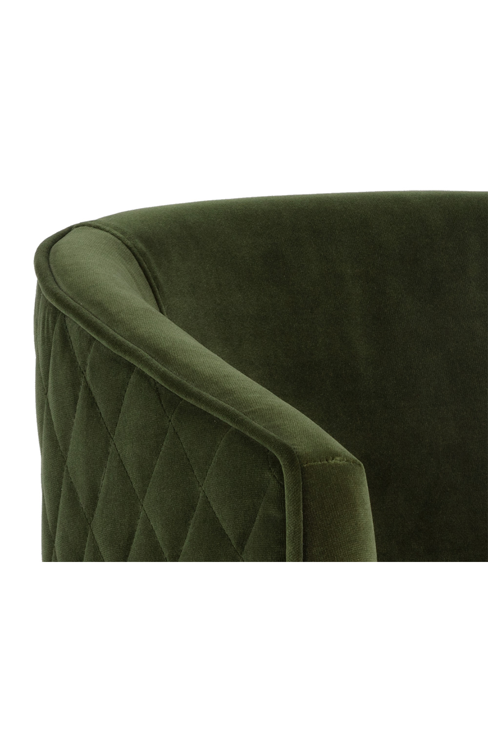 Modern European furniture - Green Diamond-Stitched Dining Chair - www.oroa.com | Oroa.com