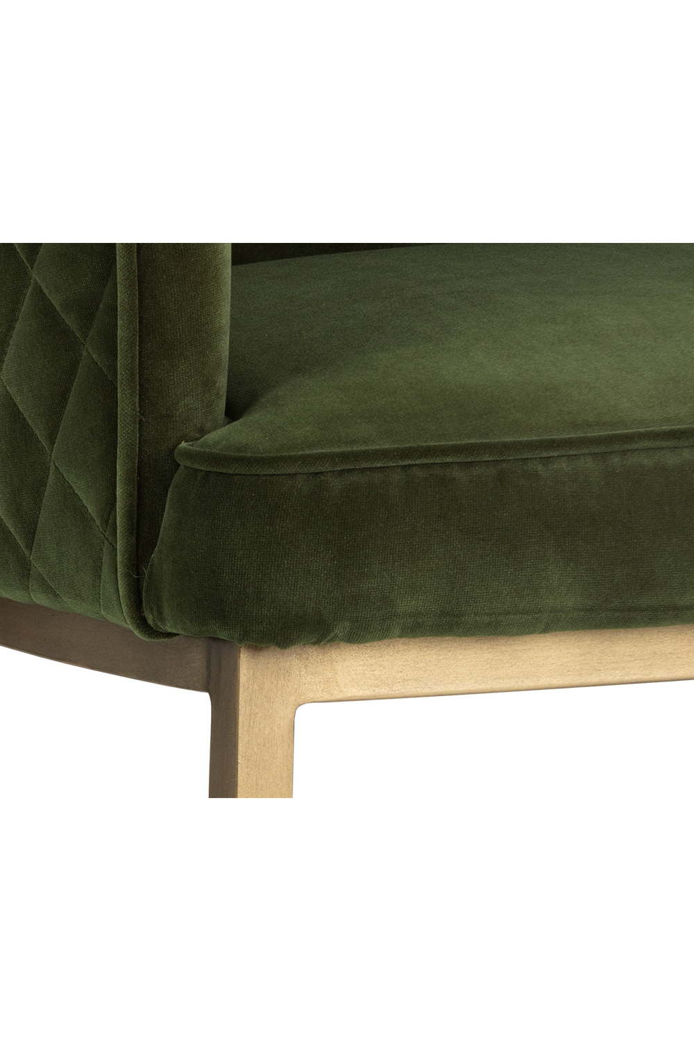 Modern European furniture - Green Diamond-Stitched Dining Chair - www.oroa.com | Oroa.com