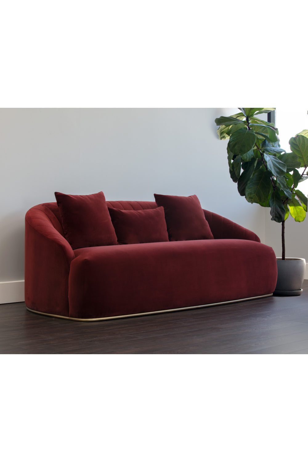 Modern European furniture - Channel-Tufted Velvet Sofa - www.oroa.com | Oroa.com