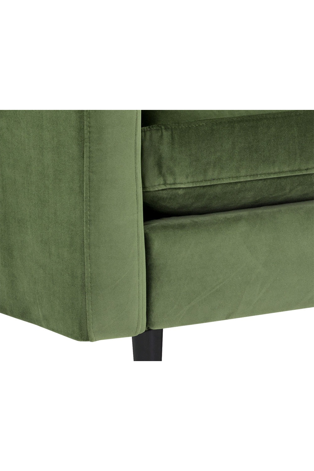 Modern European furniture - Channeled Green Velvet Sofa - www.oroa.com | Oroa.com