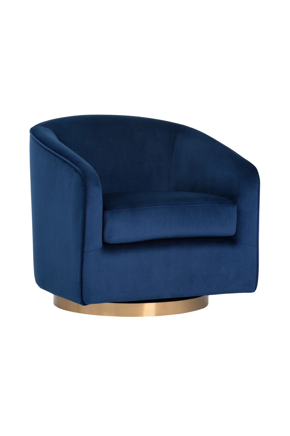 Modern European furniture - Curved Swivel Lounge Chair - www.oroa.com | Oroa.com
