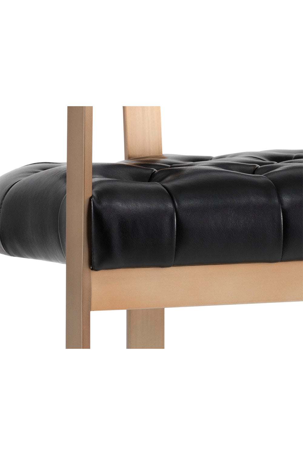 Modern European furniture - Black Leather T-Shaped Counter Stool - www.oroa.com | Oroa.com