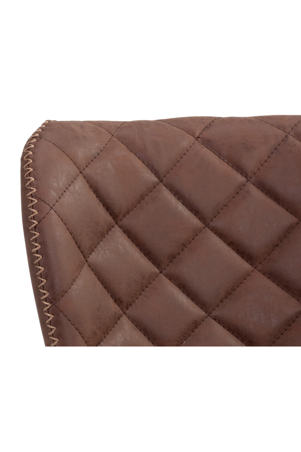 Modern European furniture - Leather-Look Diamond-Stitched Counter Stools (2) - www.oroa.com | Oroa.com