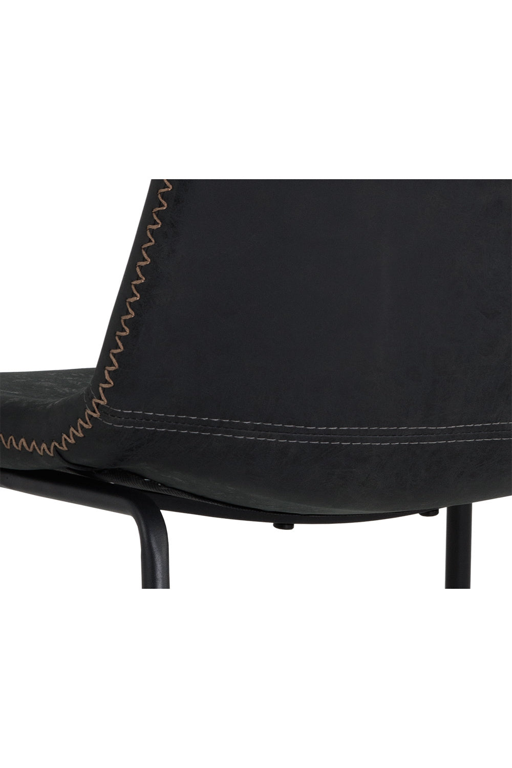 Modern European furniture - Leather Look Mid-Century Dining Chairs (2) - www.oroa.com | Oroa.com